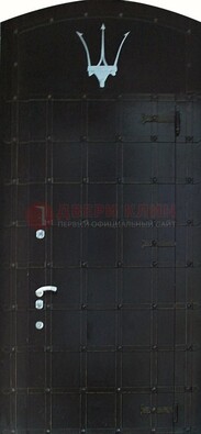 Металлическая арочная дверь ДА-22 высокого качества в Куровском