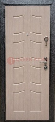 Легкая металлическая дверь с МДФ ДМ-109 в Куровском