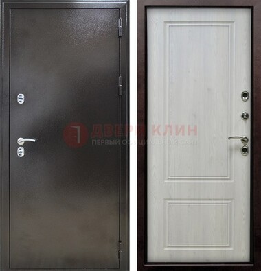 Коричневая железная дверь с МДФ ДМ-170 в Ставрополе