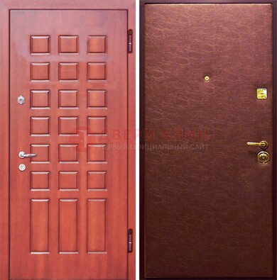 Входная дверь с МДФ и винилискожей ДМ-178 для офиса в Куровском