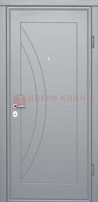 Белая железная дверь с МДФ ДМ-29 в квартиру в Куровском