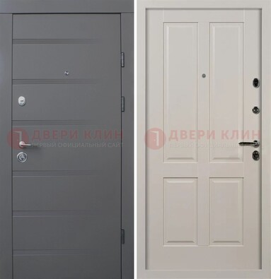 Квартирная железная дверь с МДФ панелями ДМ-423 в Куровском