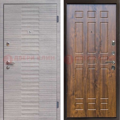 Квартирная железная дверь с разными МДФ ДМ-497 в Шатуре