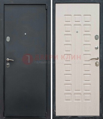 Черная металлическая дверь с порошковым покрытием ДП-101 в Ставрополе
