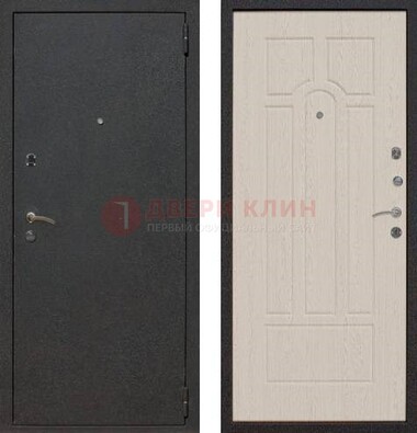 Серая входная дверь с порошковым покрытием МДФ внутри ДП-129 в Куровском