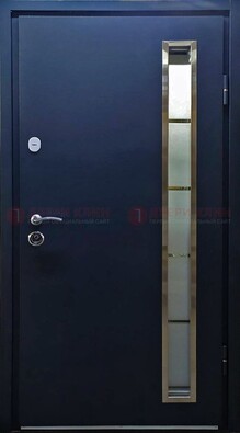 Металлическая дверь с порошковым покрытием и МДФ Белый дуб ДП-219 в Куровском