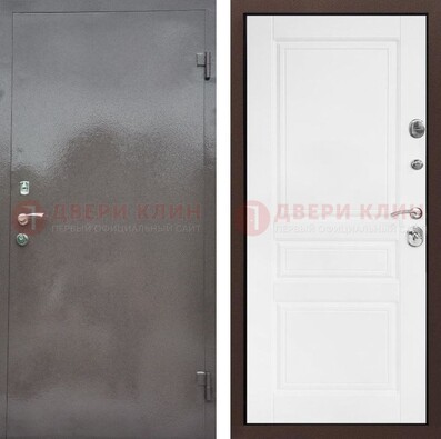 Входная стальная дверь с порошковым окрасом и МДФ внутри ДП-311 в Куровском