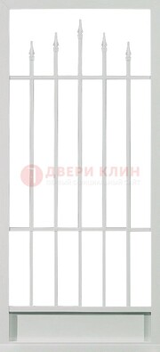 Светлая стальная решетчатая дверь с пиками ДР-21 в Куровском