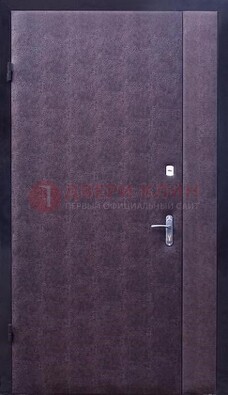Бордовая металлическая тамбурная дверь ДТМ-3 в Куровском