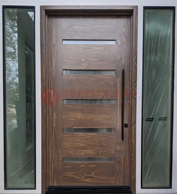 Железная дверь с виноритом и фрамугами ДВТ-189 в Куровском