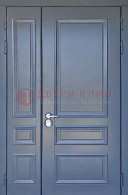 Темно-серая железная дверь с виноритом ДВТ-242 в Куровском