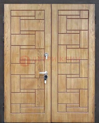 Светло-коричневая стальная дверь с виноритом ДВТ-245 в Твери