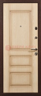 Светлая входная дверь с виноритом ДВТ-24 в Куровском