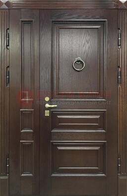 Полуторная металлическая дверь с виноритом ДВТ-253 в Куровском