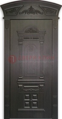 Черная стальная дверь с виноритом ДВТ-31 в Куровском